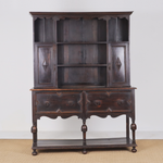 Antique French Jacobean Sideboard/Hutch c1840