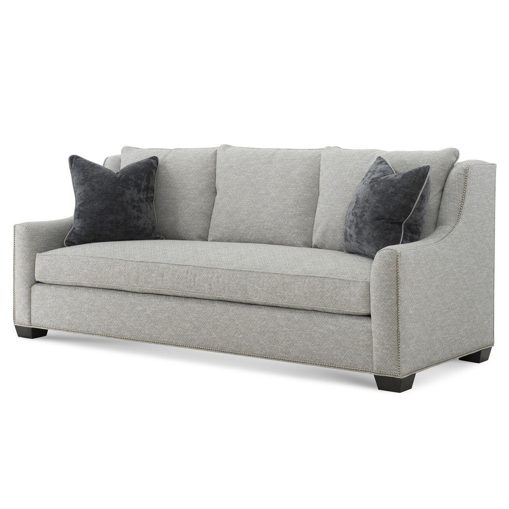 Barrett Sofa in Spindrift Grey by Wesley Hall - front view