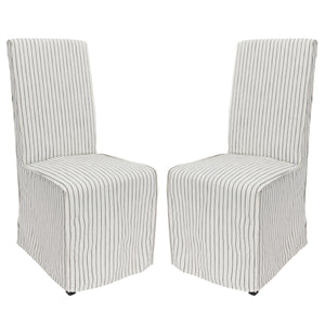 Arianna Slipcovered Dining Chair, Set of 2