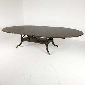 Custom English Oval Birdcage Table