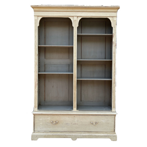 Antique English Bookcase w/ Adjustable Shelves