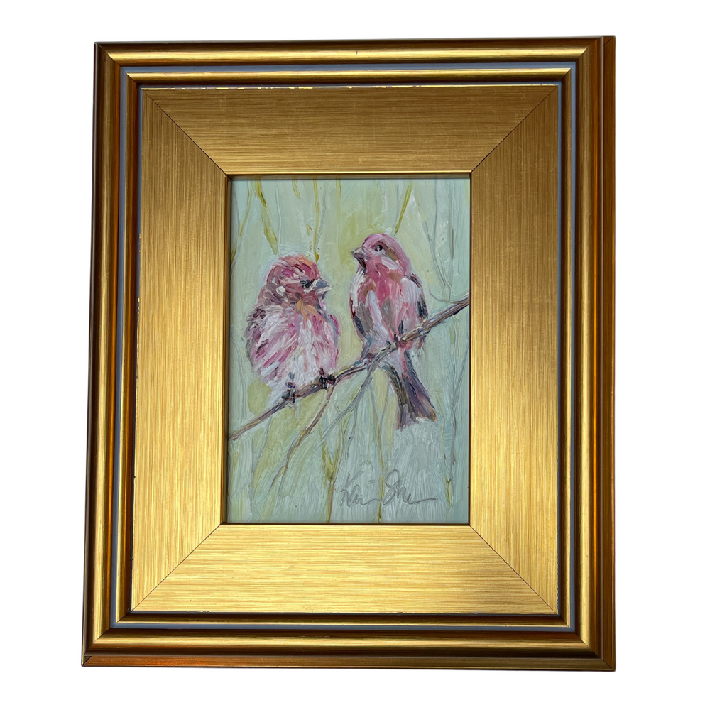"Purple Finches" by Karin Sheer