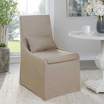 Coley Armless Chair in Tan