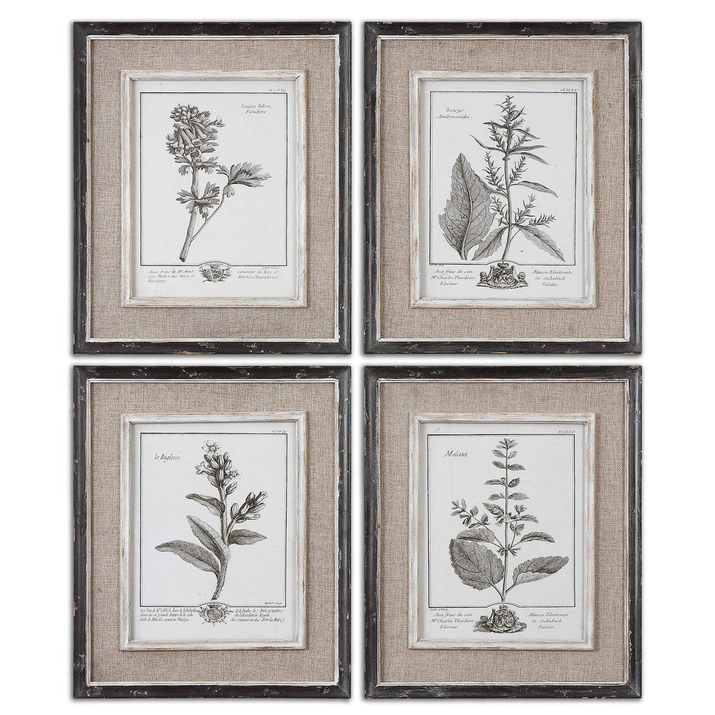 Casual Grey Study Framed Prints, Set of 4