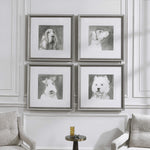 Modern Dogs Framed Prints, Set of 4