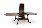 English Oval Birdcage Table w/ 24" Leaf