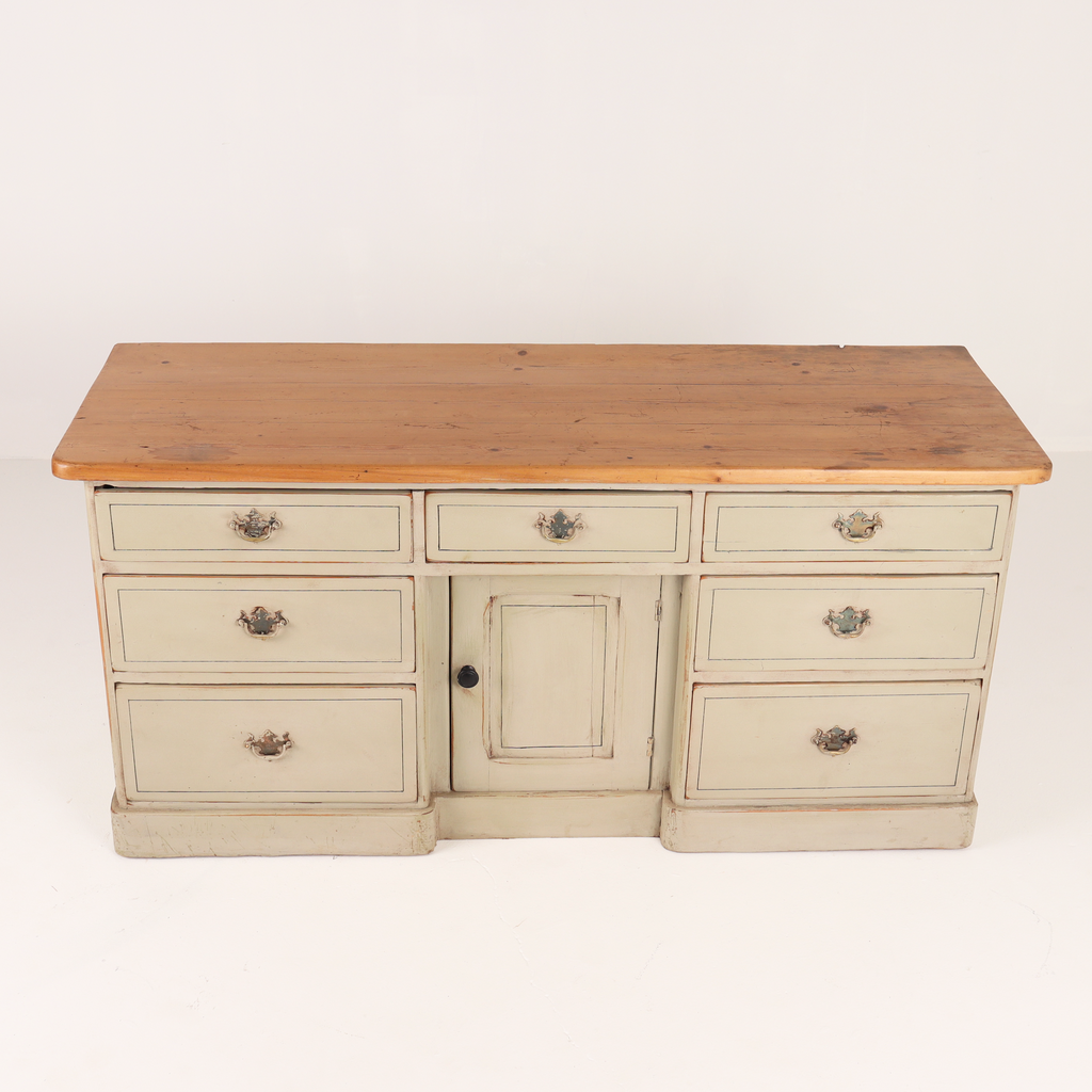 English Painted Dog Kennel Dresser Base c1890