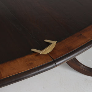English Oval Birdcage Table w/ 24" Leaf