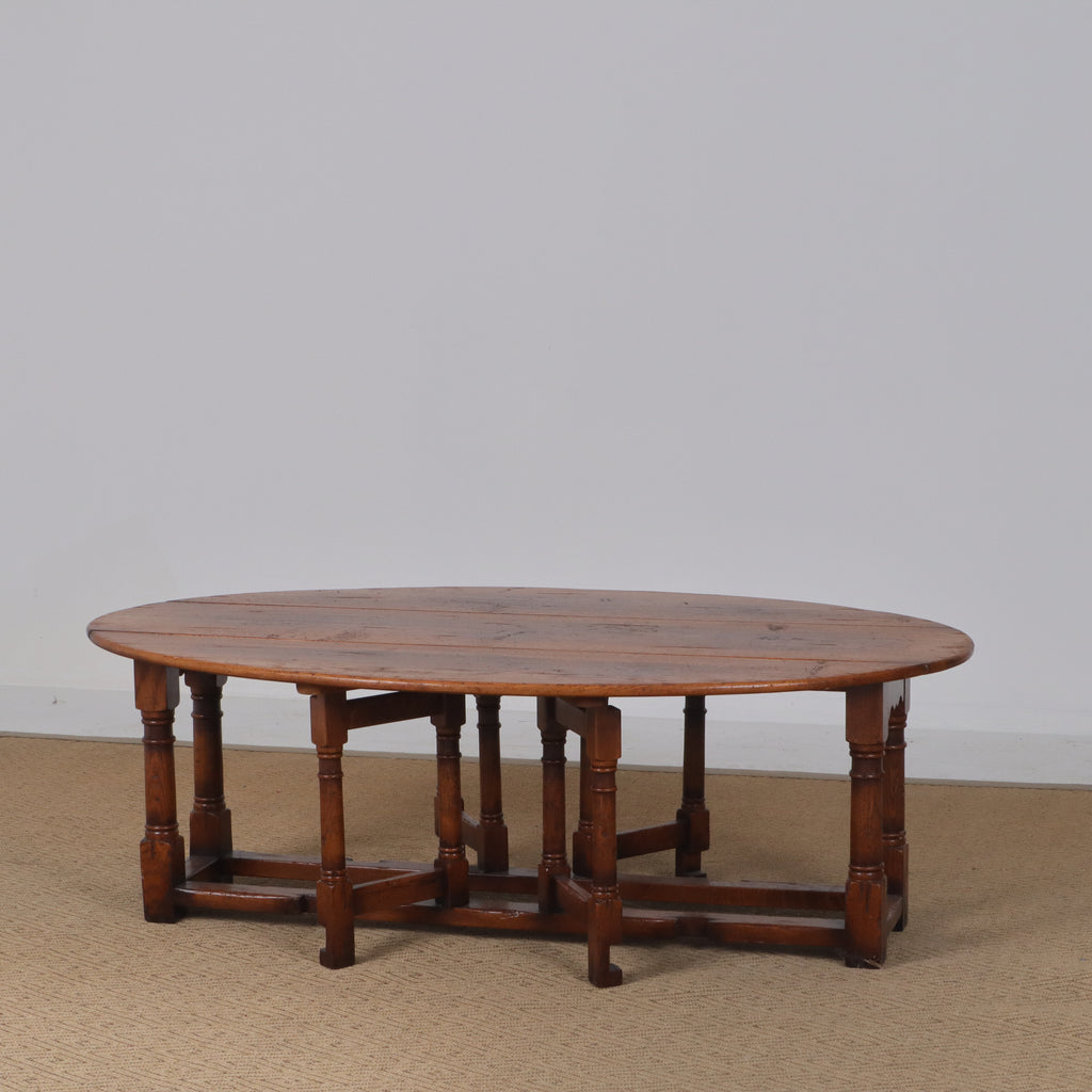 English Reproduction Oval Gateleg Coffee Table