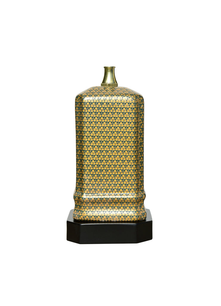 Gold French Porcelain Mini Vase Lamp