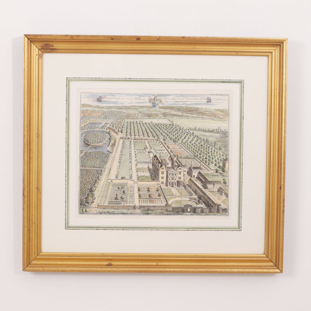 Antique English Garden Print c1890