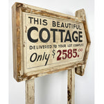 Vintage Wooden Cottage Sign