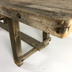 French Antique Rustic Work Table c1910