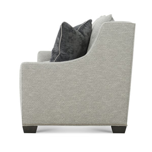 Barrett Sofa in Spindrift Grey by Wesley Hall - side view