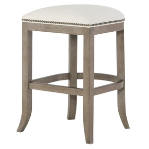 Clara Counter Stool in Cali Porcelain Crypton by Wesley Hall
