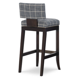 Abbey Bar Stool in Kaluga Slate by Wesley Hall - back view