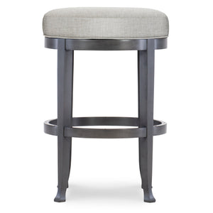 Lars Bar Stool by Wesley Hall shown in Matra Flint - front