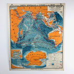 Vintage School Map "Ocean Indien"