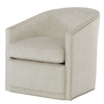 Radcliffe Swivel Chair by Wesley Hall shown in Simba Platinum fabric
