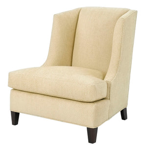 Tate Chair by Wesley Hall shown in Notion Cream fabric