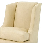Tate Chair by Wesley Hall shown in Notion Cream fabric - close up back