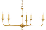 Nottaway Small Gold Chandelier