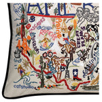 America Hand-Embroidered Pillow