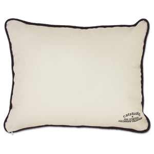 Indiana University Collegiate Embroidered Pillow