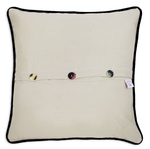 North Pole Hand-Embroidered Pillow