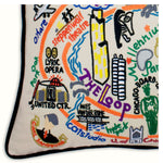 Chicago Hand-Embroidered Pillow