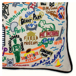 Chicago Hand-Embroidered Pillow