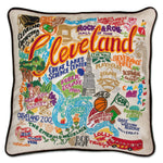 Cleveland Hand-Embroidered Pillow