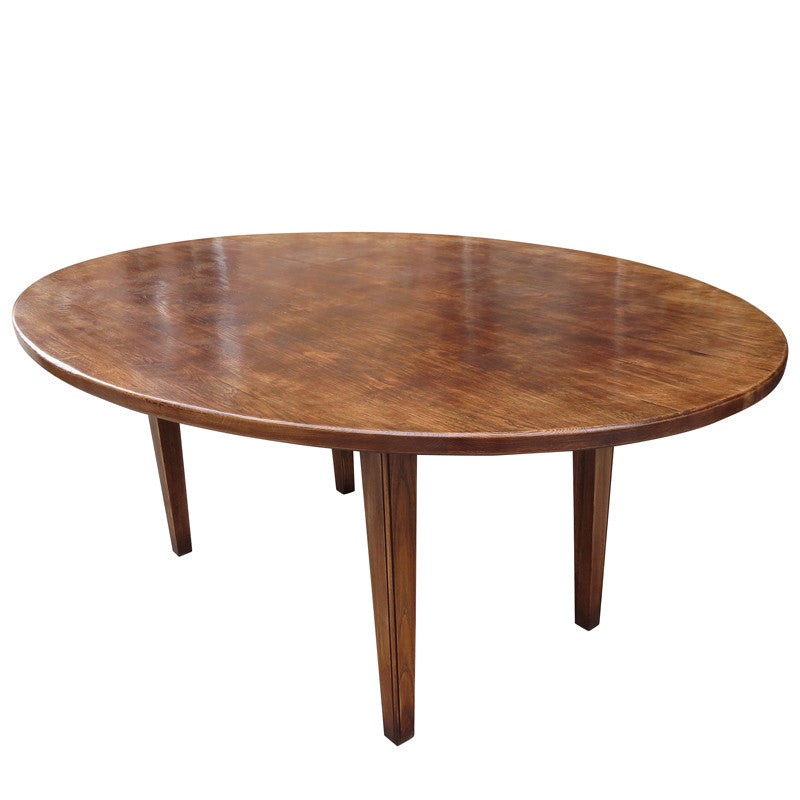 English Oval Tapered Leg Table