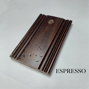 Espresso wood finish sample