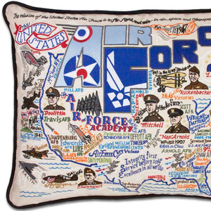 Air Force Embroidered Pillow