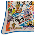 Florida Hand-Embroidered Pillow