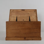 English Antique Pine Blanket Box c1880