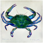 Male Blue Crab Indoor/Outdoor Pillow, Set of 2