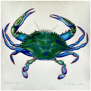 Male Blue Crab Indoor/Outdoor Pillow, Set of 2