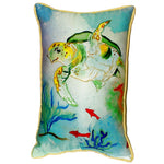 Betsy's Sea Turtle Indoor/Outdoor Pillow, Set of 2