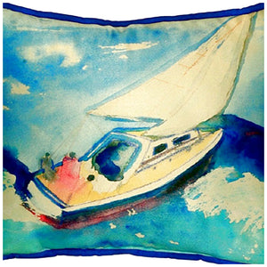 Sailboat Indoor/Outdoor Pillow, Set of 2