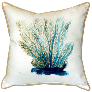 Blue Coral Indoor/Outdoor Pillow, Set of 2