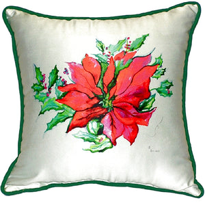 Poinsettia Indoor/Outdoor Pillow, Set of 2