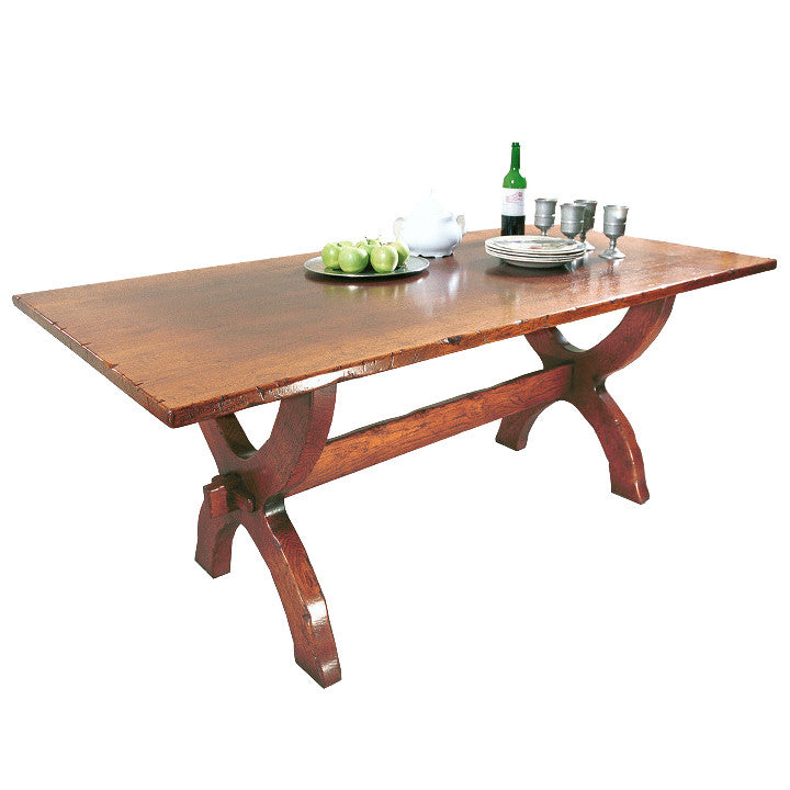 Refectory Sawbuck Table