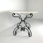 French Iron and Marble Table