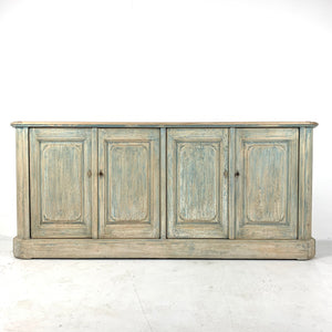 Sideboard with Four Doors Distressed Blue