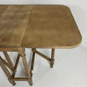 Vintage Bleached English Drop Leaf Table