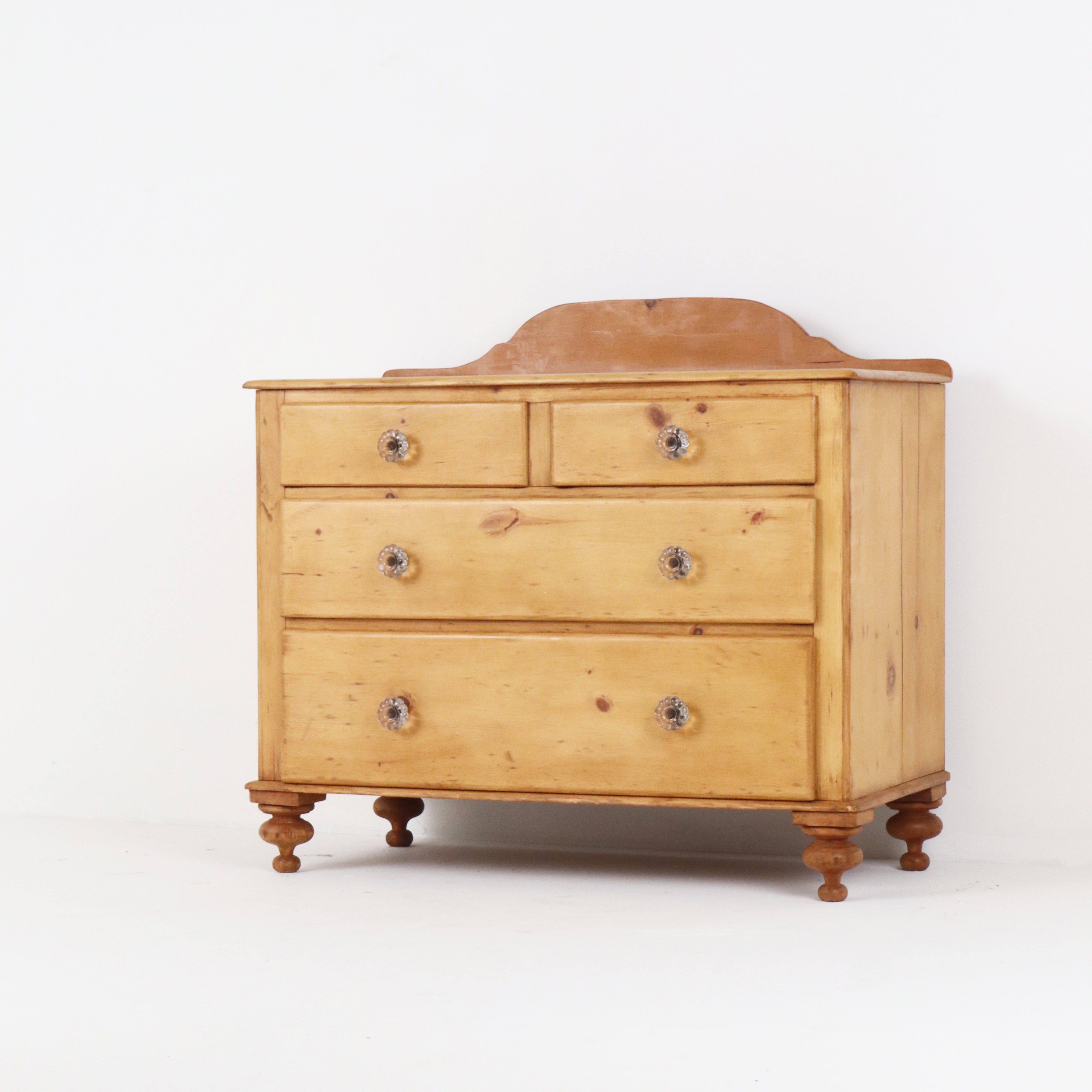 Antique English Pine Chest of Drawers c1880