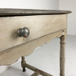 French Antique Painted Bedside Table c1880