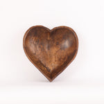 Antique Carved Heart Bowl